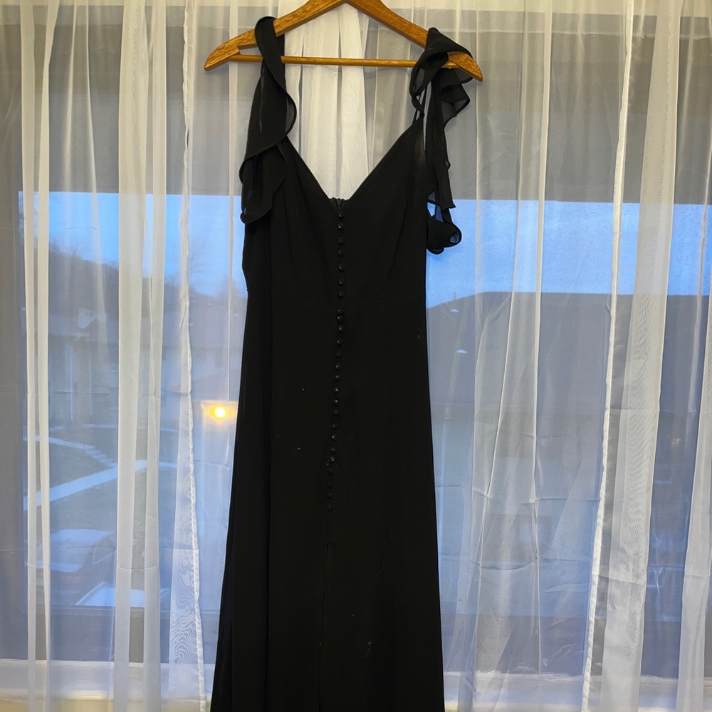 Very formal black dress floor length